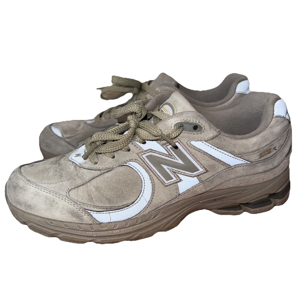 New Balance 2002R Beige Sand Suede Mens Running Shoes ML2002RP Size 10